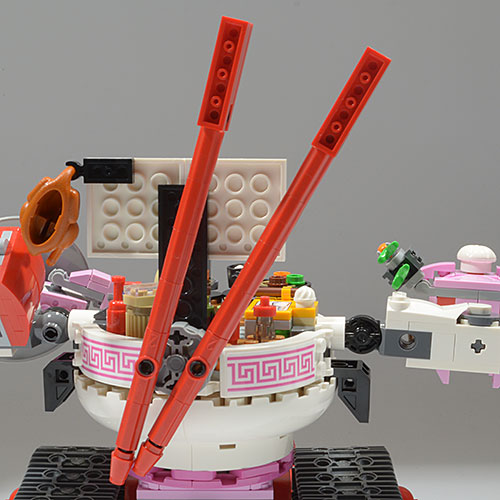 chopsticks back mounted