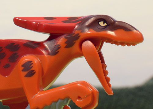 pyroraptor mouth open