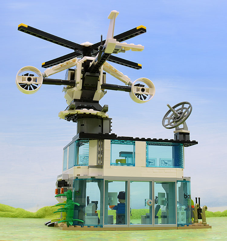 helicopter on roof