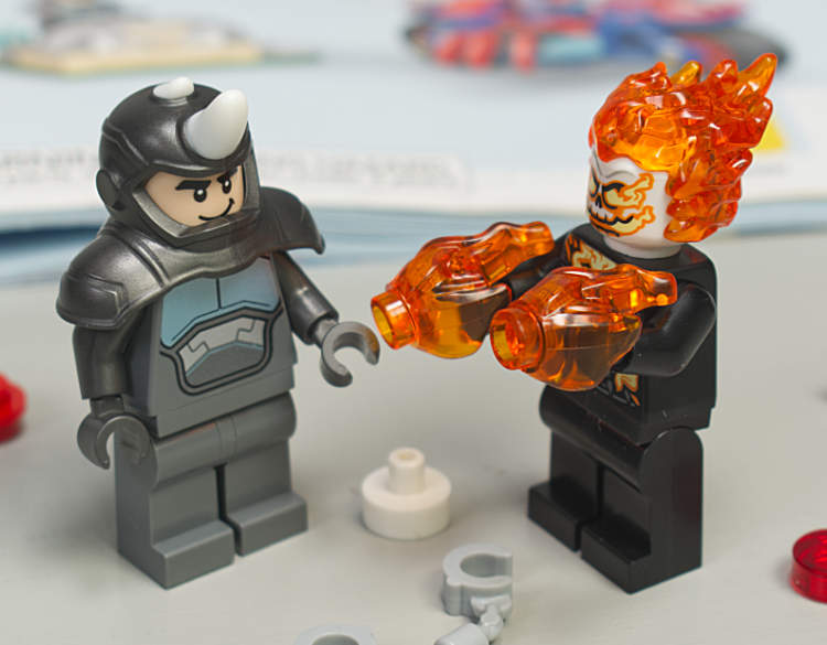 Rhino and Ghost Rider